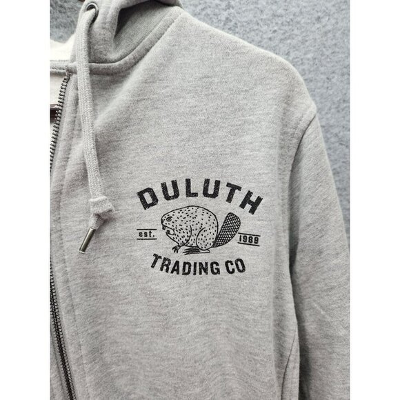 Duluth Trading Co. Gray Zip-Up Hoodie Sweatshirt - Picture 2 of 7